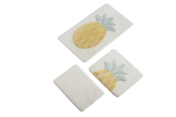 Mijölnir Juego de alfombras de baño Ananas Multicolor